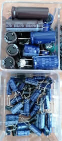 LED, rezistory, kondenzátory, diody, tranzistory, IO mix - 5