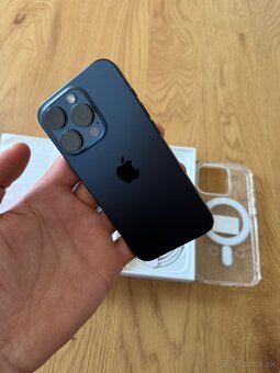 iPhone 15 Pro 256 gb Blue Titanium - nepoužívaný, záruka - 5