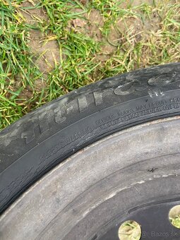 Plechove disky 4x108 r15 + pneu - 5