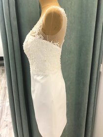 Krátke svadobné šaty - nové - zn. Ricca Sposa - veľ. S - 5