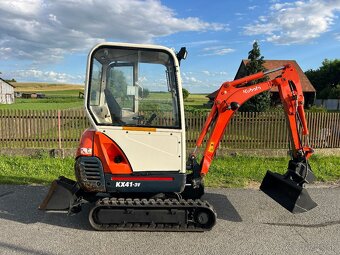 Minibagr Kubota KX41-3v hyd.podvozek+svahovka - 5