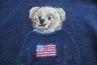 RALPH LAUREN BEAR ICON original bavlna/lan top sveter - 5