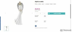 luxusny biely Anjel -  40cm - 5