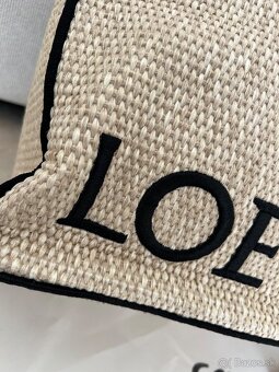 LOEWE LOGO RAFFIA TOTE BAG - 5