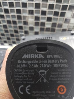 Akú bruska Mirka AOS-B 130NV 32mm 10.8V WITHOUT battery/char - 5