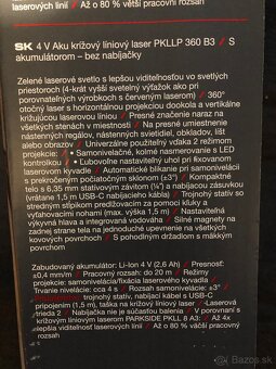 Akú križový líniový laser 4 V - 5