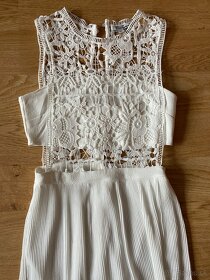 Elegantné biele šaty - 5