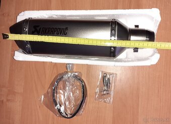 Nový Športový Ladený univerzálny moto výfuk + DB Killer - 5