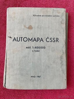 Vojenská mapa MNO 1967 "Výhradne pro služební potřebu" a o - 5