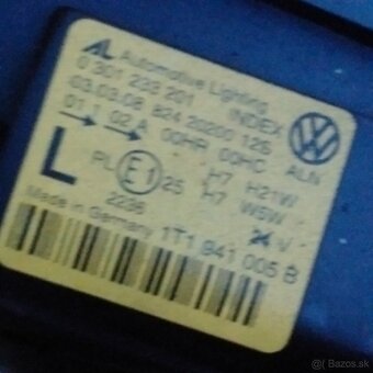 predni svetlo leve levy vw touran svetla 07-11 - 5