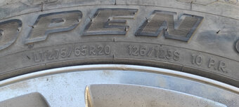 disky R20x9, snímače tlaku, 5x139,7 pneu AT 275/65R20 - 5