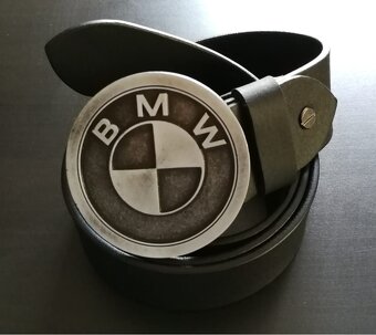 Luxusní kožený opasek s přezkou YAMAHA - nový, nepoužitý - 5