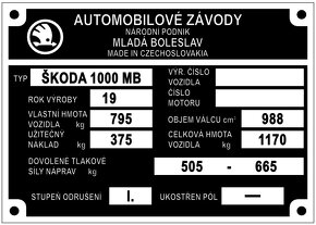 Štítky na Škoda - 5