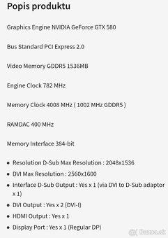 Asus Geforce GTX 580 - 5