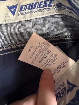 Predám riflové nohavice s kevlarom DAINESE veľ. cca L-XL - 5