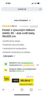 Študentská postel 90x200 - 5