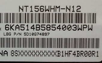 15,6" LED (1366x768) HD SLIM do notebooku, 30-pin - 5