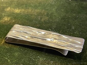 strieborná spona na bankovky - 5