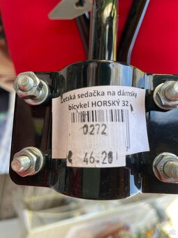 Detská sedačka na dámsky bicykel so stupačkami - 5