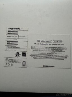 Nepouzivany Macbook Pro M1 14” 99% bateria 16GB 512GB - 5