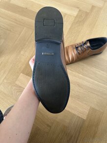 Pánske elegantné topánky kožené - 5