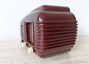 Art Deco starožitné rádio Talisman, krásný stav, plně funkčn - 5