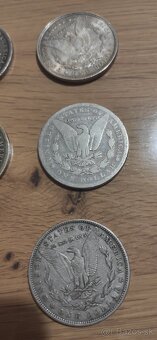 Predám strieborné mince Morgan Silver Dollar - 5