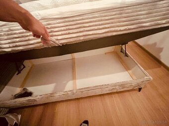 Boxspringova posteľ s úložným priestorom - 5