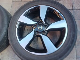 Predám original hliníkové disky Nissan/Dacia-- R18, 5x114,3 - 5