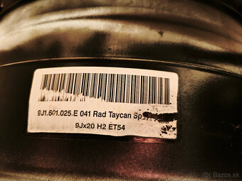 Porsche Taycan - originál 20" alu disky - 5