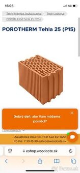 Tehla Porotherm 25 - 5