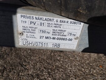 Prívesný vozík s plachtou - 5