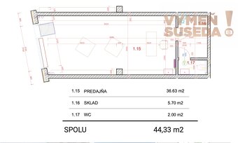 VYMEŇ SUSEDA - Nadštandartné obchodné priestorý na prenájom, - 5