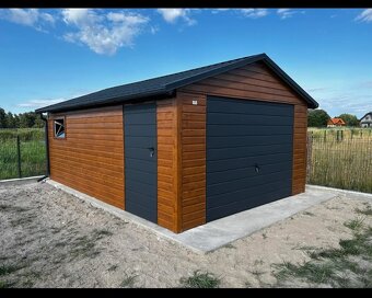 Kvalitná plechová garáž 4x5m - 5