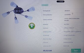 Stropné svietidlo/lampa - 5