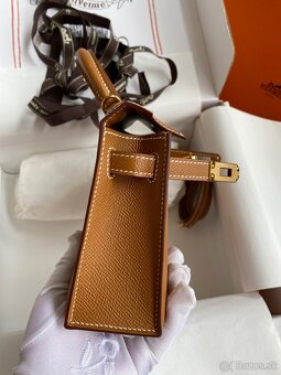 Hermes Mini Kelly hnedá - 5