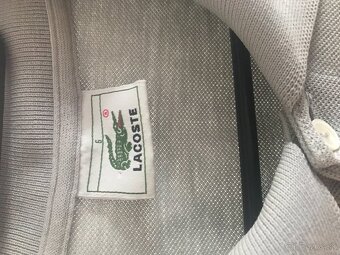 LACOSTE originál sive pánske polotricko XL - 5