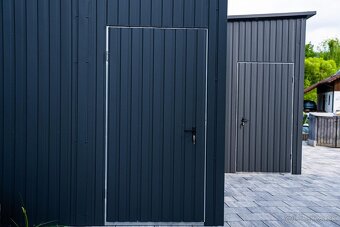Montovaná dvojgaráž s pristavanou jednotkou – 6x5 m + 3x3 m - 5