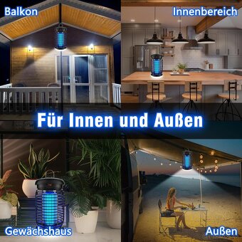 Elektrický likvidátor hmyzu, lampa na komáre 15 W 4200 V, pa - 5