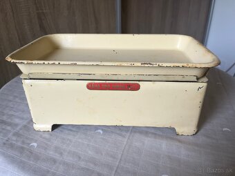 Retro kuchynská kovová váha - 5