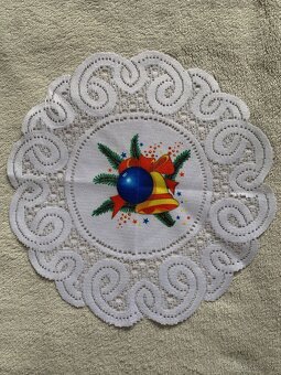 Vianočné obrusy, obrúsky - 5