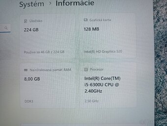 Lenovo Thinkpad T460 + Intel core i5 + 8gb ram + Windows 11 - 5