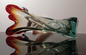 Krásna váza z hutného skla Muráno - 5
