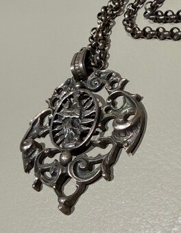 strieborná retiazka s príveskom - 5