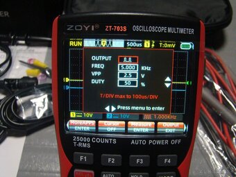 Skopometer ZOYI ZT-703S, 2ch 50Mhz - 5