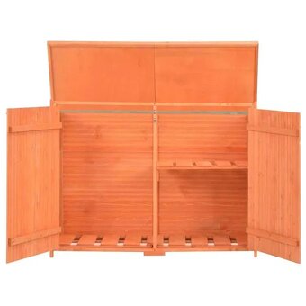 Záhradný úložný domček Drevený domček na náradie 128x42x91 c - 5