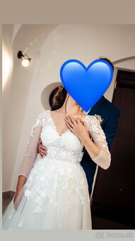 Svadobné šaty s kruhom a závojom - 5