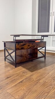 Konferenčný stolík ROOM 2 - hnedá/čierna - 5