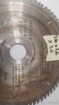 Pílový kotúč priemer 210, diera 30 - 5