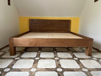 Dubová posteľ z masívu - 5
